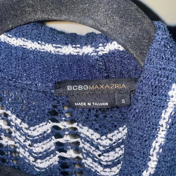BCBG Max Azria open cardigan sweater crochet size Small - Picture 4 of 5
